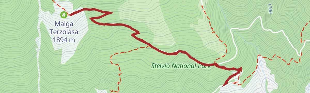 Route map: Malga Artisè (Terzolasa)